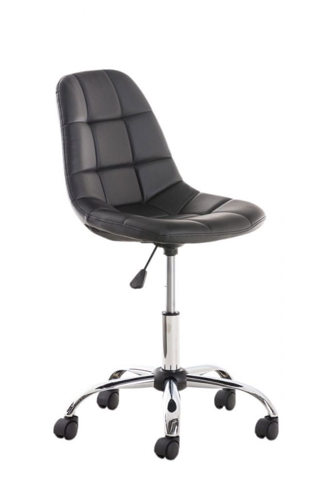 BHM Germany Kancelárska stolička Emil, syntetická koža, čierna
